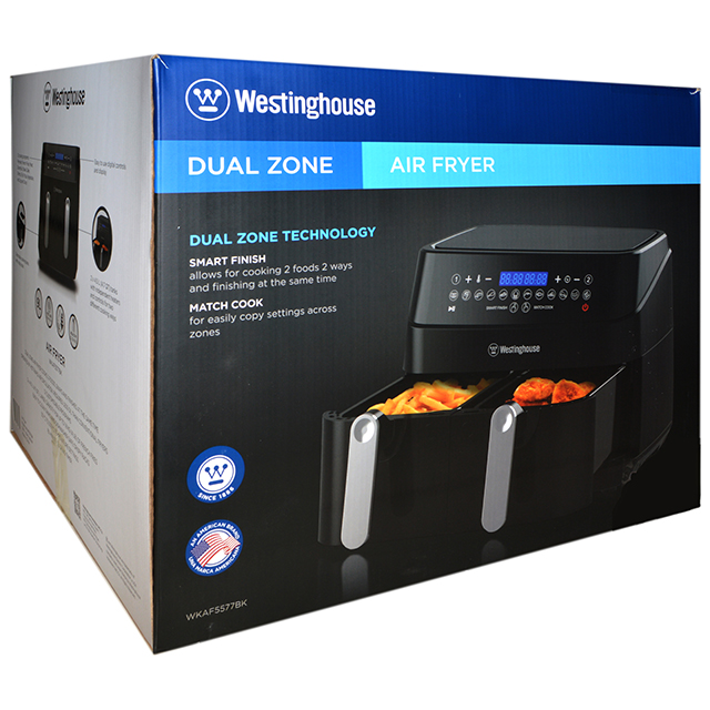 Westinghouse Dual Zone Air Fryer Handcrafted with 2 Independent