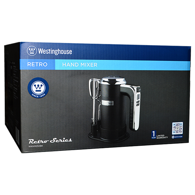 Westinghouse Retro Hand Mixer, black 