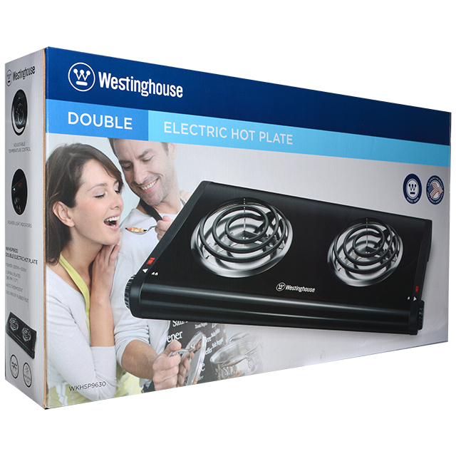 Westinghouse double clearance electric hotplate black